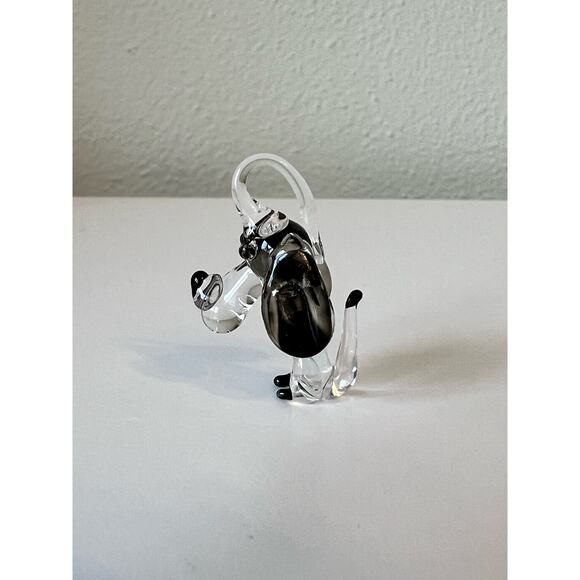 Vintage Mid-Century Collectable Hand Blown Glass Dog Figurine Lot of 8 - Picture 2 of 4